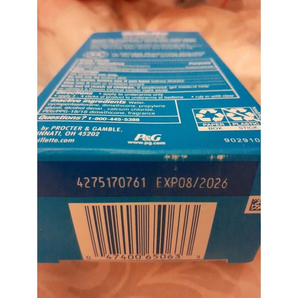 2 Gillette Clinical Antiperspirant Deodorant Clear Gel Cool Wave 1.6 oz new